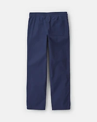 Boys Canvas Pull-On Pants - Navy