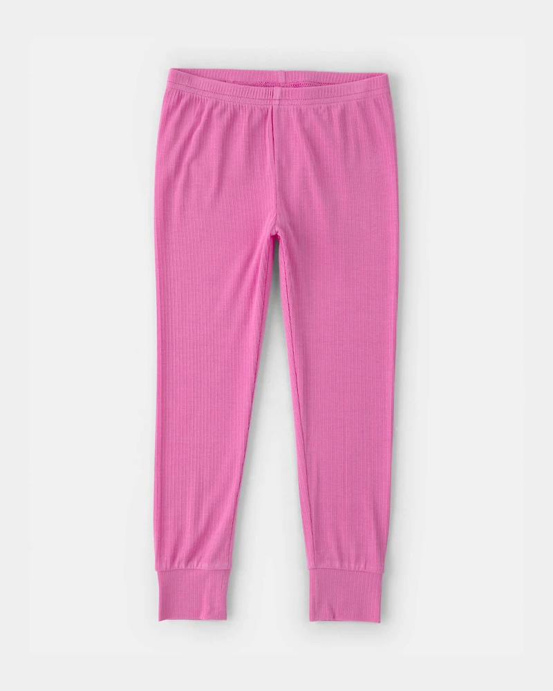 Toddler Girl PurelySoft Short-Sleeve Snug Fit 2-Piece Pyjama Set - Pink