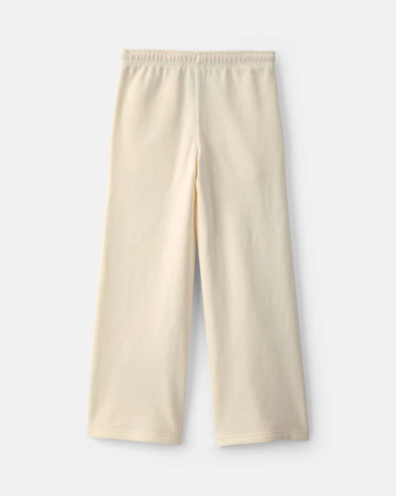 Girls Disney© Marie Fleece Wide-Leg Pants - Cream