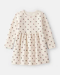 Toddler Girl Holly Knit Dress - Cream
