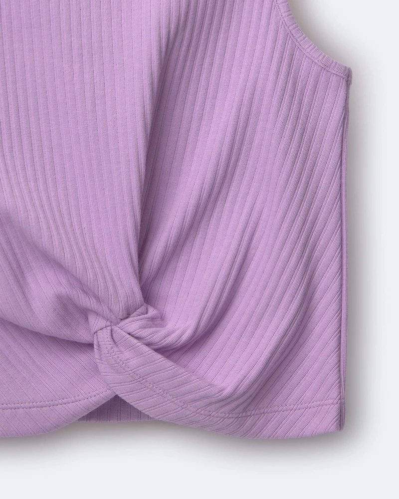 Toddler Girl Tie-Front Tank - Purple