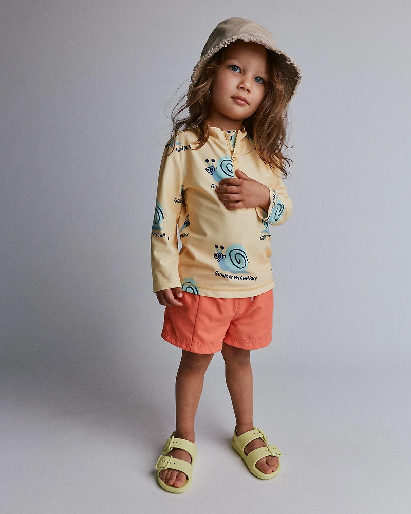 Toddler Boy Swim Trunks - Orange