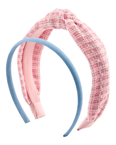 Girls 2-Pack Headbands - Pink