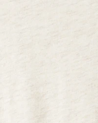 Girls Long-Sleeve Peplum Top - Oatmeal