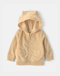 Baby 3-Piece Lion Terry Short-Sleeve Layering Set - Yellow