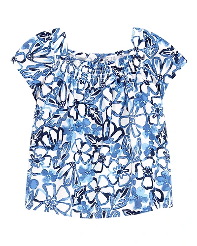 Toddler Floral Short-Sleeve Fashion Top