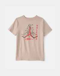 Kids Volcano Graphic Tee - Brown