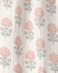 Baby Girl Organic Cotton Gauze Jumpsuit Floral Print