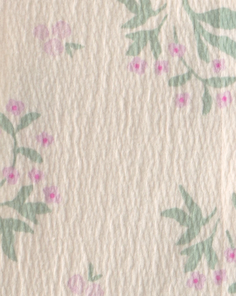 Baby Girl 3-Piece Floral Layering Set - Purple/Ivory