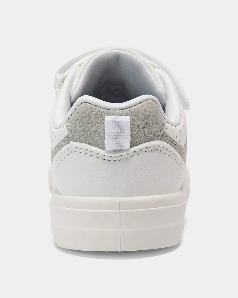 Toddler Boy Casual Shoes - White/Grey