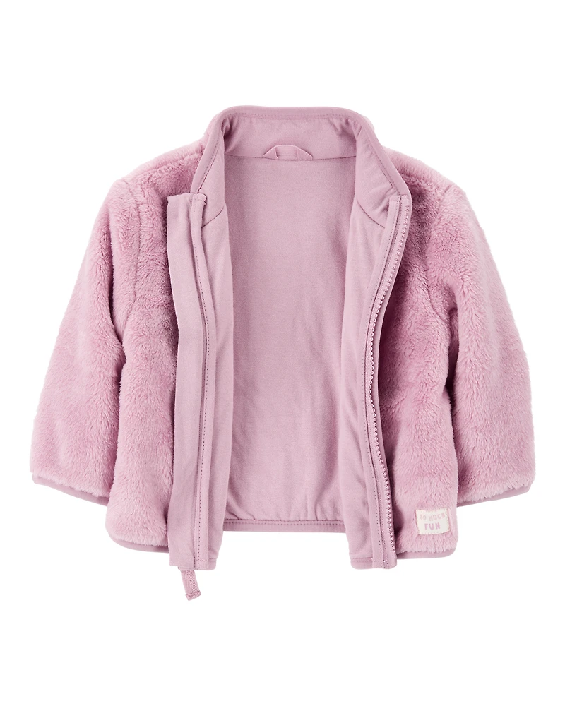 Baby Zip-Up Sherpa Cardigan