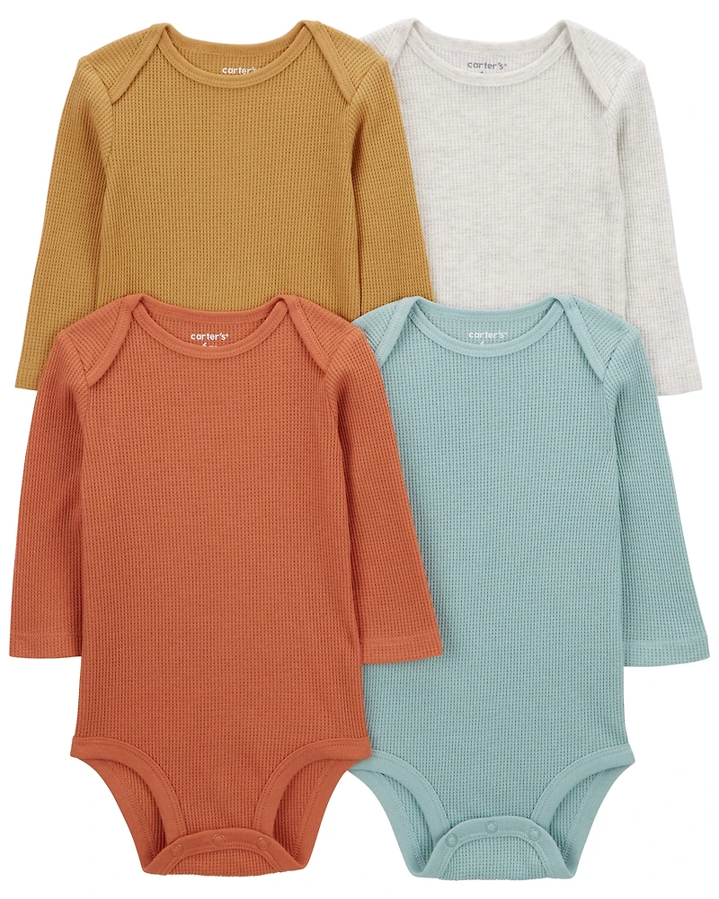 Baby 4-Pack Long-Sleeve Bodysuits