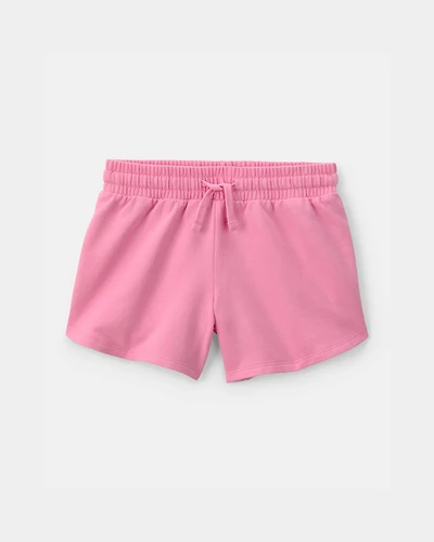 Girls French Terry Shorts - Pink
