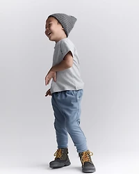 Toddler Short-Sleeve Relaxed Graphic Tee - Heather Grey