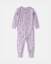 Baby Girl Fairytale PurelySoft 2-Way Zip 1-Piece Pyjama - Purple