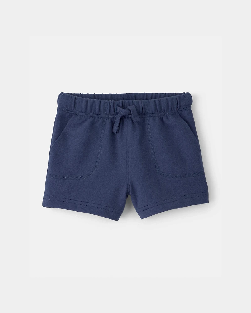 Baby Boy French Terry Shorts - Blue