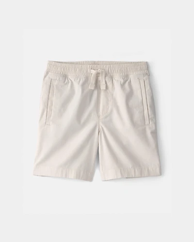 Boys Solid Easter Pull-On Fashion Shorts - Ivory