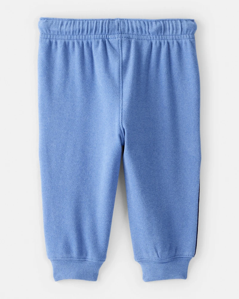 Baby Boy Colourblock Joggers - Blue/Grey