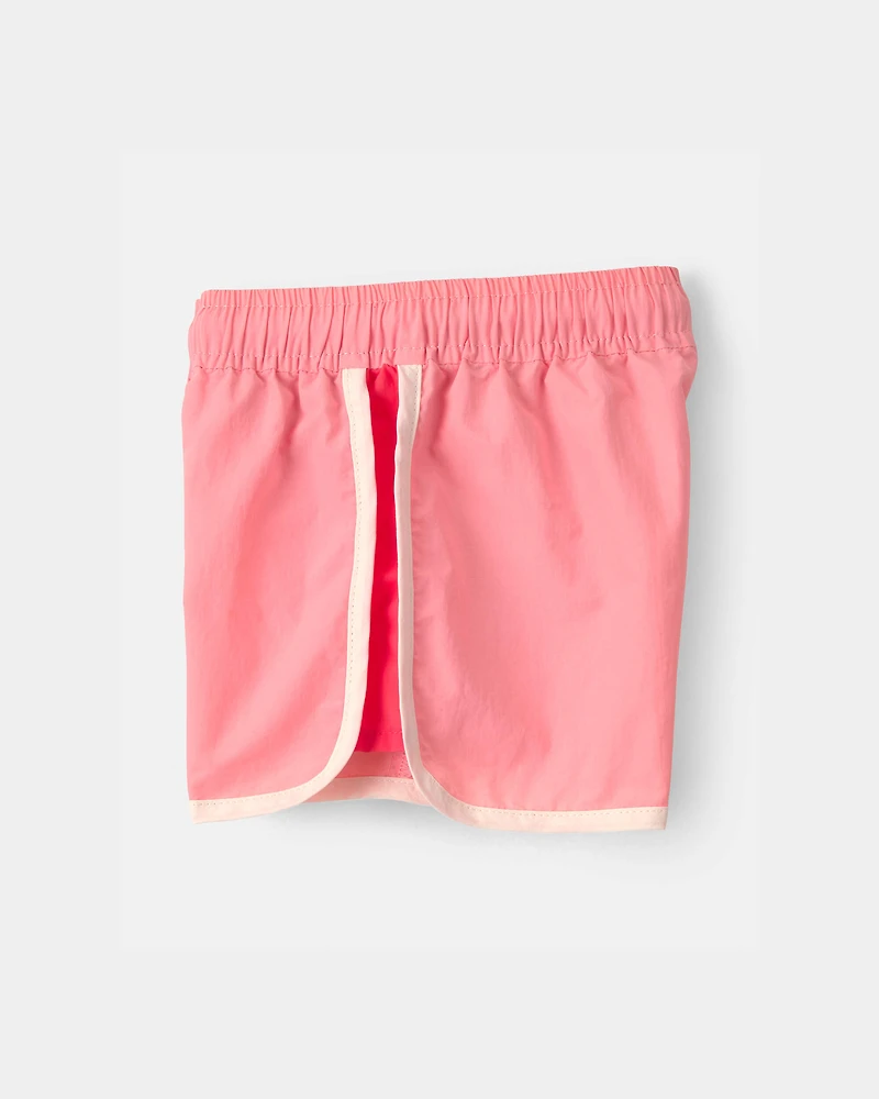 Baby Girl Colourblock Active Shorts - Pink