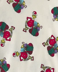 Kids 2-Piece Dr. Seuss™ The Grinch Christmas 100% Cotton Snug Fit Pyjama Set - White