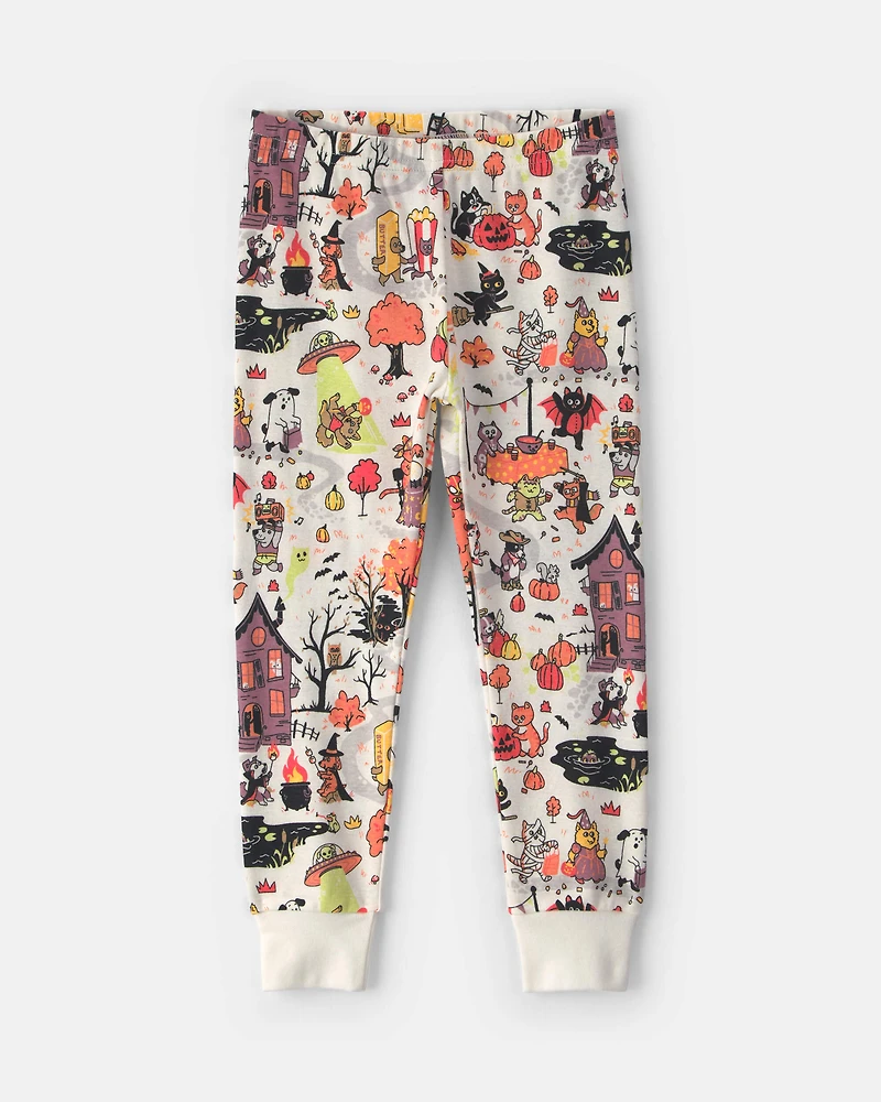 Toddler 2-Piece Halloween Scavenger Hunt 100% Cotton Snug Fit Pyjama Set
