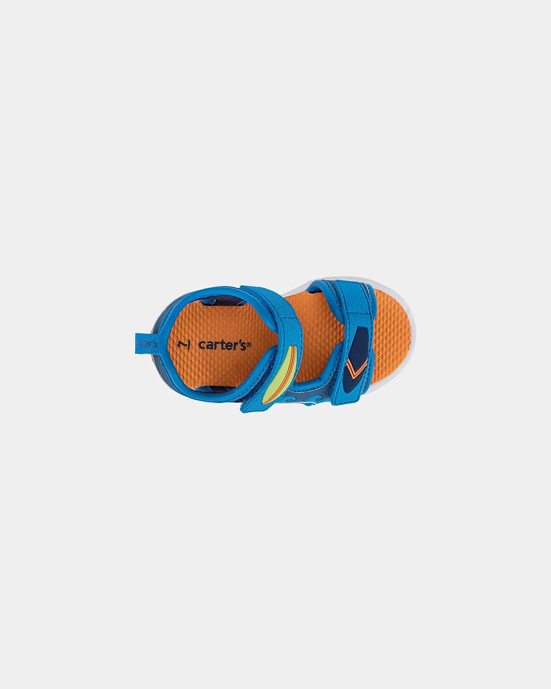 Toddler Boy Surf Board Light Up Sandals - Blue