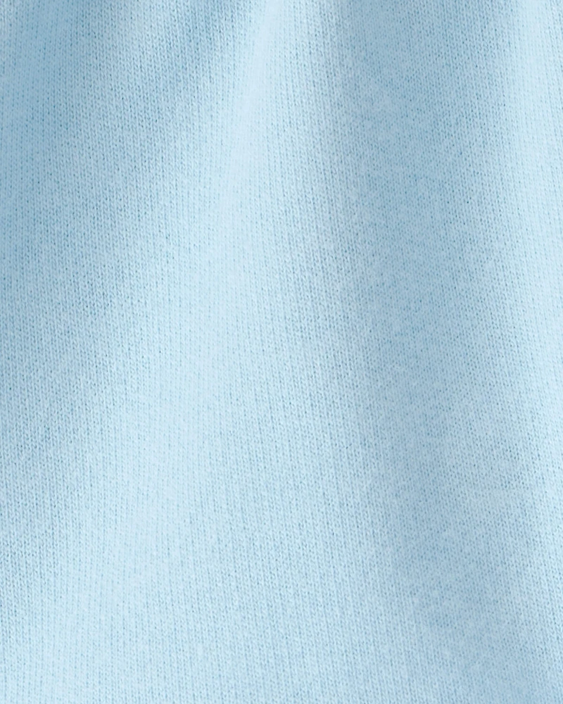 Baby Girl French Terry Shorts - Blue