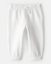 Baby Girl 2-Piece DayDream Fleece Snow Day Bodysuit & Pant Set - Cream/Blue