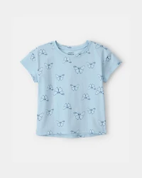 Girls Butterfly Top - Blue