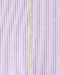 Girls Active Rib Long-Sleeve Top - Purple