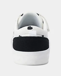 Toddler Girl Heart Print Casual Shoes - White/Black