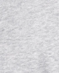 Toddler Boy Solid Fleece Long-Sleeve Zip Hoodie - Grey