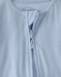 Baby Boy 2-Way Zip PurelySoft Sleeper - Blue