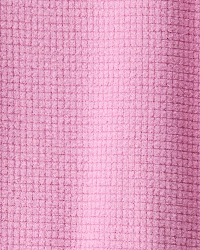 Baby Girl Fleece Loose Fit 1-Piece pyjamas-Pink