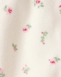 Baby Girl Recycled Microfleece Jumpsuit Radiant Rose Print