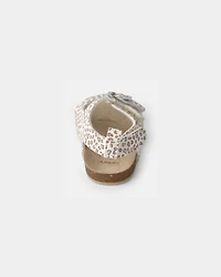 Baby Girl Cheetah Sandals - Cream