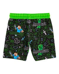 Kid 2-Piece Minecraft™ Rashguard & Swim Trunk Set