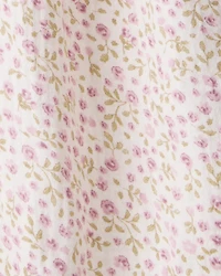 Toddler Girl Organic Cotton Dress Botanic Muse Print
