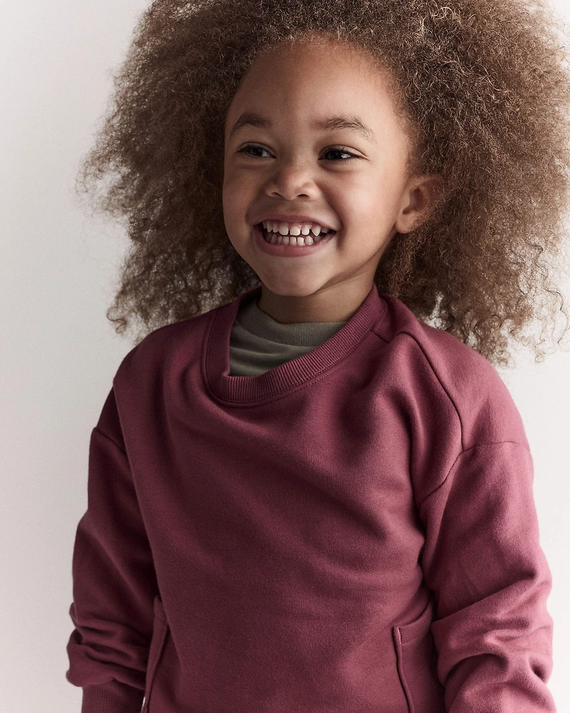Toddler Otter Sweatshirt™ with Pockets - Burgundy