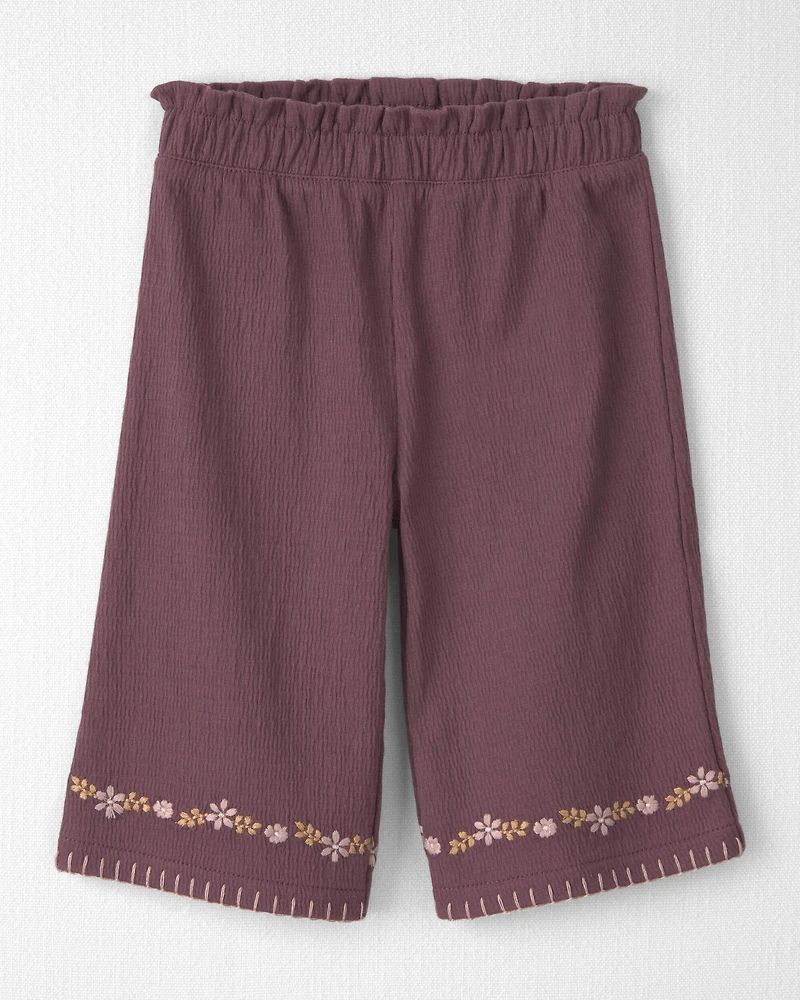 Baby Girl 2-Piece Organic Cotton Smocked Top & Pant Set