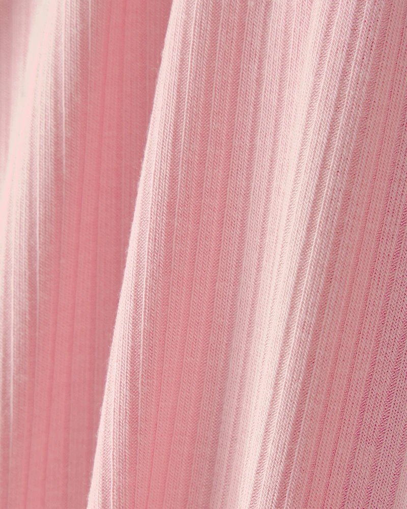 Baby Girl 2-Way Zip PurelySoft Sleeper - Pink