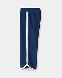 Toddler Girl French Terry Wide-Leg Pants - Blue