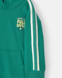 Baby Boy 'Full Speed' French Terry Hoodie - Green