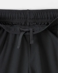 Boys Mesh Active Shorts - Black