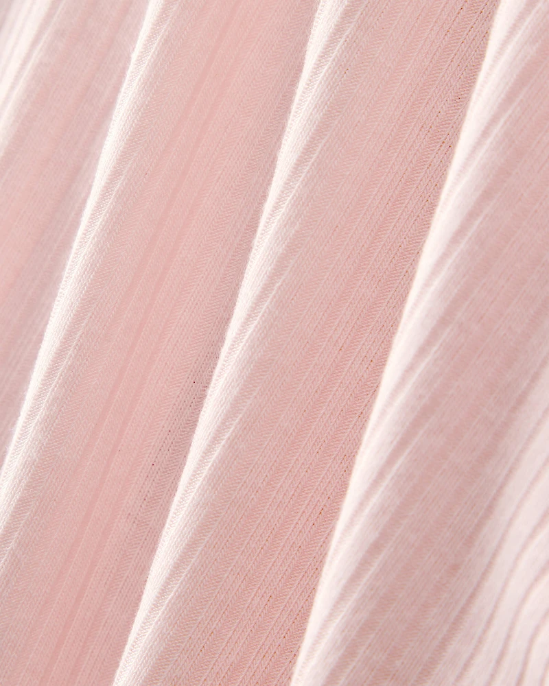 Baby Girl 2-Way Zip PurelySoft Sleeper - Light Pink