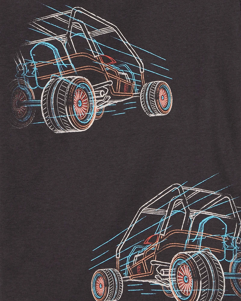 Kid 4-Piece Race Car 100% Snug Fit Cotton Pyjamas