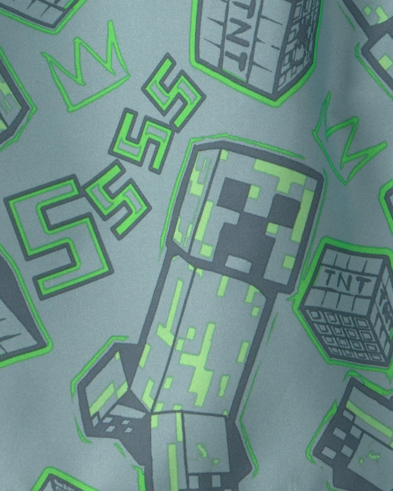Boys Minecraft® Swim Trunks - Green