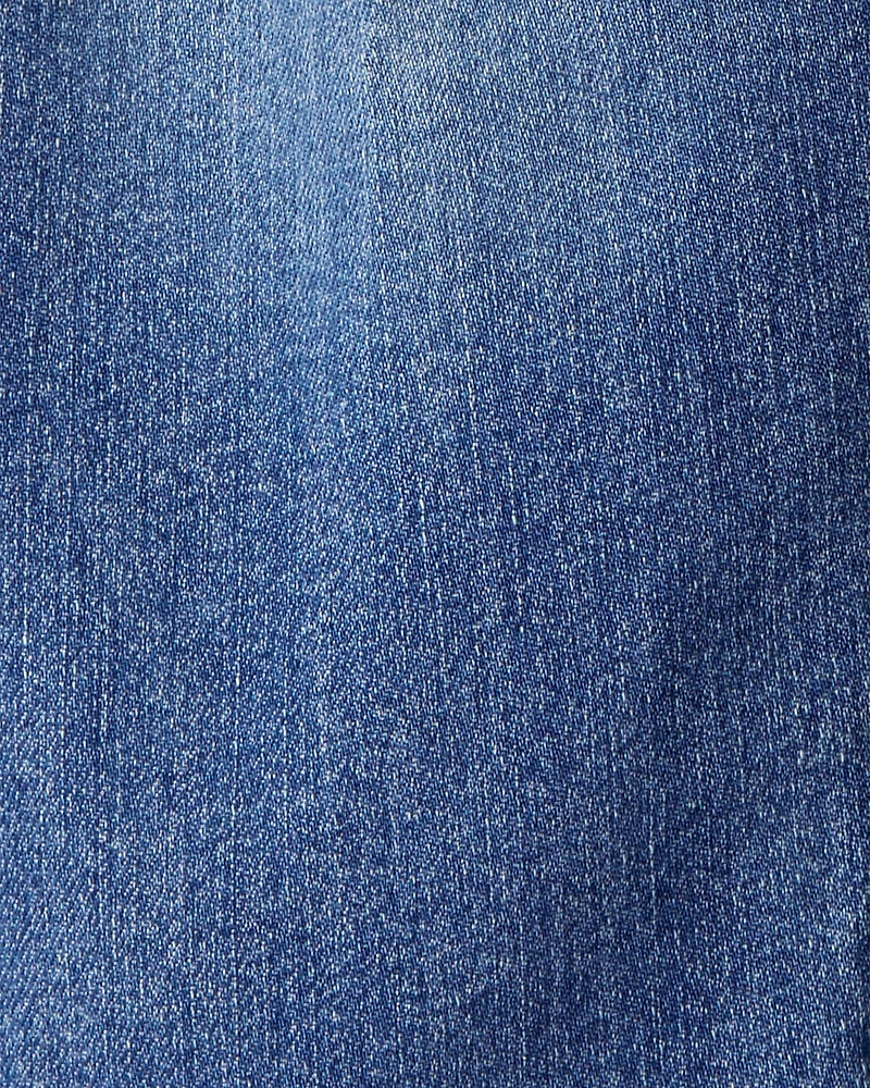 Toddler Girl Heart Pocket Barrel Jeans - Blue
