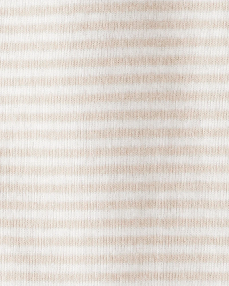 Toddler Boy Rhino 100% Cotton Long-Sleeve 2-Way Zip 1-Piece Pyjamas - White