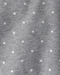 Baby Girl Polka Dot Fleece Sweatshirt - Grey